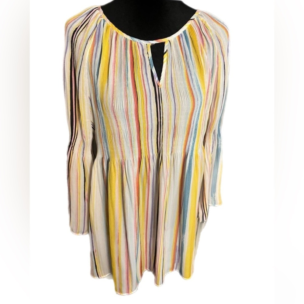 Spense Multicolor Striped Print Blouse size XL